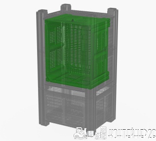 Перевозка 4-х контейнеров iBox 1200х1000 "в тройку"
