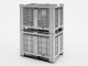 Перфорированный контейнер iBox 1200х800 на ножках и на полозьях